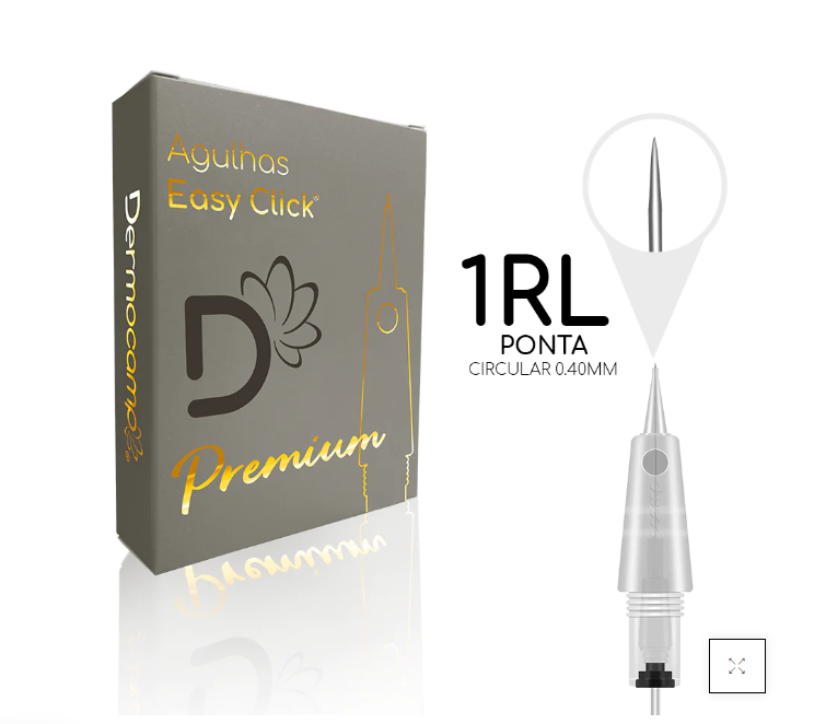 EASY CLICK®️ PREMIUM NEEDLE CARTRIDGES 1 RL 0.40 mm
